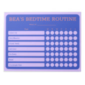 Personalisiert Bedtime 11" x 8,5" Notepad - 40 Sei Notizblock (Vorderseite)