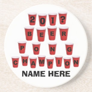 Personalisiert Beer Pong Champ Untersetzer