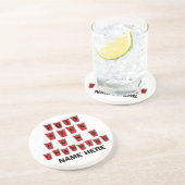 Personalisiert Beer Pong Champ Untersetzer (Seite)
