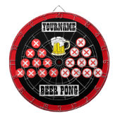 Personalisiert Beer Pong Dartscheibe (vorne)