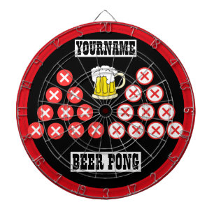Personalisiert Beer Pong Dartscheibe
