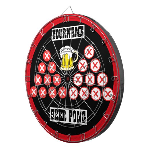 Personalisiert Beer Pong Dartscheibe (Vorderseite rechts)