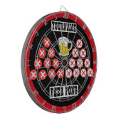 Personalisiert Beer Pong Dartscheibe (Vorderseite Links)