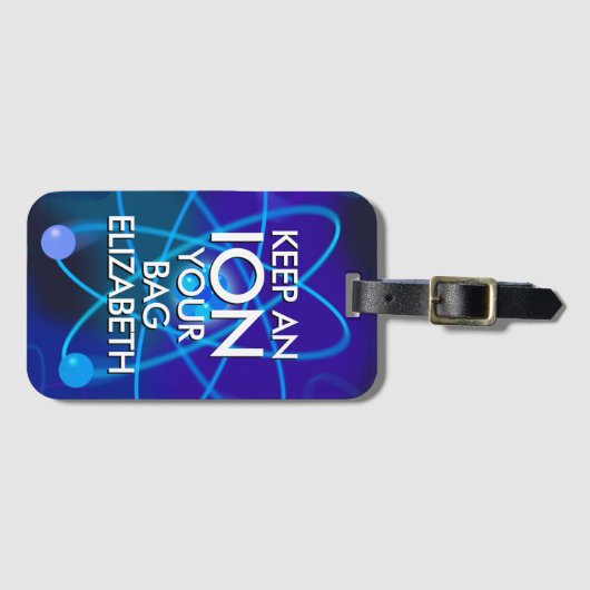 Personalisiert BEHALT IHRER BAG Gepäckanhänger (Vorderseite (Horizontal))