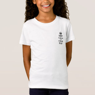 Personalisiert BEHALTE CALM und IHREN TEXT. T-Shirt