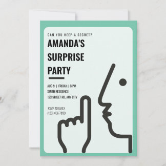 Personalisiert Behalte du ein Geheimnis? Überrasch Einladung