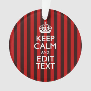 Personalisiert Behalten Beruhigen Sie die rot gest Ornament