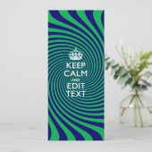 Personalisiert Behalten Calm Blue und Green mit ei (Stehend Vorderseite)