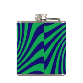 Personalisiert Behalten Calm Blue und Green mit ei Flachmann (Rückseite)