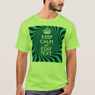 Personalisiert Behalten Calm Blue und Green mit ei T-Shirt