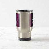 Personalisiert BEHALTEN CALM Ihren Text Fuchsia St Reisebecher (Mittel)