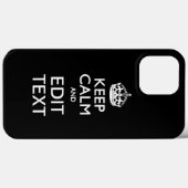Personalisiert BEHALTEN CALM UND Bearbeiten von Te Case-Mate iPhone Hülle (Rückseite (Horizontal))