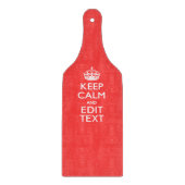 Personalisiert BEHALTEN CALM und haben Sie Ihren T Schneidebrett (Vorderseite)