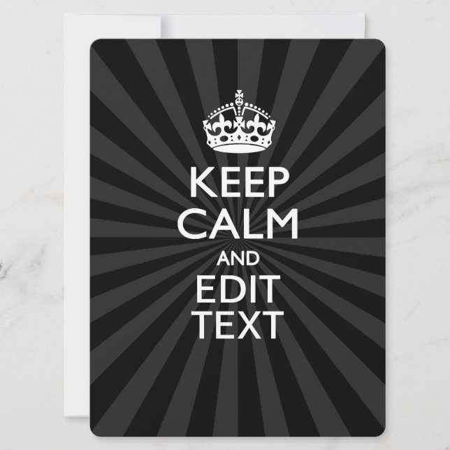 Personalisiert BEHALTEN CALM und Ihr Text auf Bers (Vorderseite)