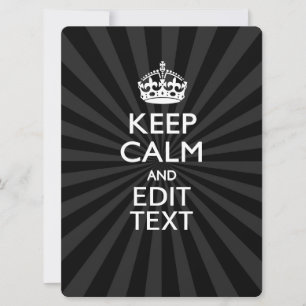 Personalisiert BEHALTEN CALM und Ihr Text auf Bers