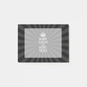 Personalisiert BEHALTEN CALM und Ihr Text auf Bers Post-it Klebezettel (Vorderseite)