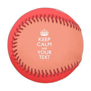 Personalisiert BEHALTEN CALM und Ihr Text auf Kora Baseball