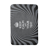 Personalisiert BEHALTEN CALM UND Ihr Text Badematte (Vorderseite Vertikal)