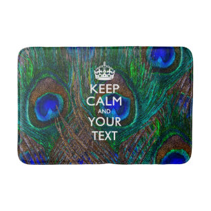 Personalisiert BEHALTEN CALM UND Ihr Text Badematte