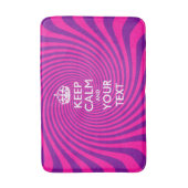 Personalisiert BEHALTEN CALM UND Ihr Text Badematte (Vorderseite Vertikal)