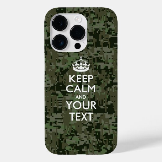 Personalisiert BEHALTEN CALM UND Ihr Text Case-Mate iPhone Hülle (Rückseite)