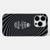 Personalisiert BEHALTEN CALM UND Ihr Text Case-Mate iPhone Hülle (Rückseite (Horizontal))