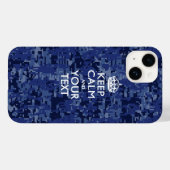 Personalisiert BEHALTEN CALM UND Ihr Text Case-Mate iPhone Hülle (Rückseite (Horizontal))