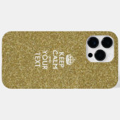 Personalisiert BEHALTEN CALM UND Ihr Text Case-Mate iPhone Hülle (Rückseite (Horizontal))