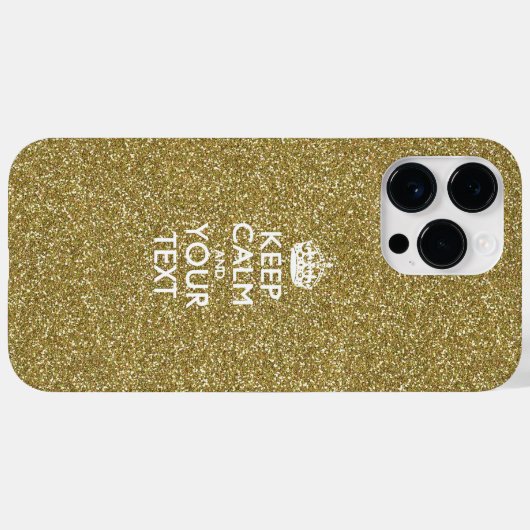 Personalisiert BEHALTEN CALM UND Ihr Text Case-Mate iPhone Hülle (Rückseite (Horizontal))