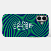 Personalisiert BEHALTEN CALM UND Ihr Text Case-Mate iPhone Hülle (Rückseite (Horizontal))