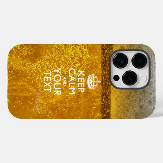 Personalisiert BEHALTEN CALM UND Ihr Text Case-Mate iPhone Hülle (Rückseite (Horizontal))