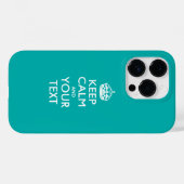 Personalisiert BEHALTEN CALM UND Ihr Text Case-Mate iPhone Hülle (Rückseite (Horizontal))