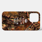 Personalisiert BEHALTEN CALM UND Ihr Text Case-Mate iPhone Hülle (Rückseite (Horizontal))