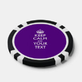 Personalisiert BEHALTEN CALM UND Ihr Text Pokerchips (Einzeln)