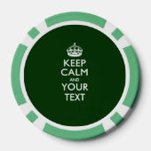 Personalisiert BEHALTEN CALM UND Ihr Text Pokerchips (Rückseite)