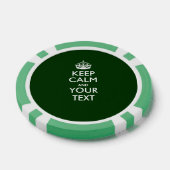 Personalisiert BEHALTEN CALM UND Ihr Text Pokerchips (Einzeln)
