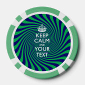 Personalisiert BEHALTEN CALM UND Ihr Text Pokerchips (Rückseite)