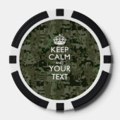 Personalisiert BEHALTEN CALM UND Ihr Text Pokerchips (Vorderseite)