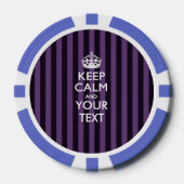 Personalisiert BEHALTEN CALM UND Ihr Text Pokerchips (Vorderseite)