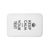 Personalisiert BEHALTEN CALM und IHRER TEXT Badematte (Vorderseite)