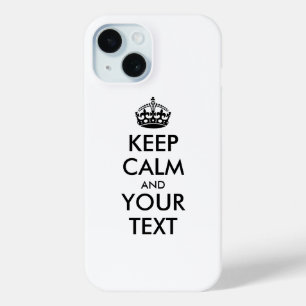 Personalisiert BEHALTEN CALM und IHRER TEXT Case-Mate iPhone Hülle
