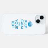 Personalisiert BEHALTEN CALM und IHRER TEXT Case-Mate iPhone Hülle (Rückseite (Horizontal))