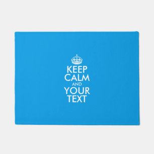 Personalisiert BEHALTEN CALM und IHRER TEXT Fußmatte