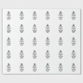 Personalisiert BEHALTEN CALM und IHRER TEXT Geschenkpapier (Flach)