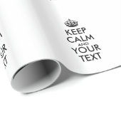 Personalisiert BEHALTEN CALM und IHRER TEXT Geschenkpapier (Rolleneckpunkt)