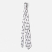 Personalisiert BEHALTEN CALM und IHRER TEXT Krawatte (Rückseite)