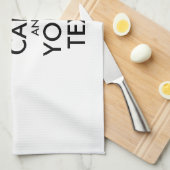 Personalisiert BEHALTEN CALM und IHRER TEXT Küchentuch (Viertel Falte)