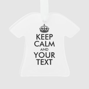 Personalisiert BEHALTEN CALM und IHRER TEXT Ornament