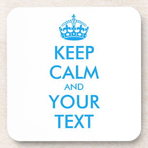 Personalisiert BEHALTEN CALM und IHRER TEXT Untersetzer