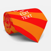 Personalisiert BEHALTEN CALM UND Text bearbeiten O Krawatte (Gerollt)